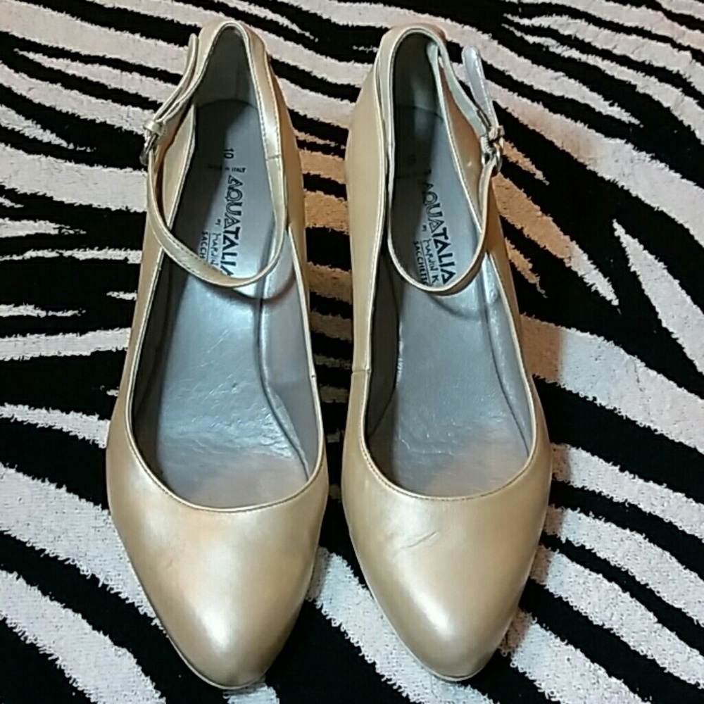 Aquatalia Light Tan Shoes Size 10M
